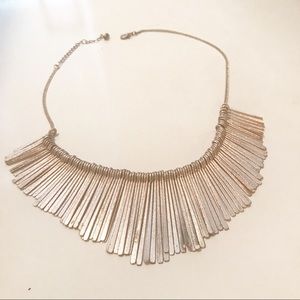 Rose gold statement necklace